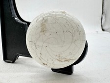 ANTIQUE WHITE PORCELAIN DOOR KNOBS PAIR ANTIQUE VICTORIAN SHABBY CHIC RECLAIMED