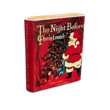 Dolls House The Night Before Christmas Book Miniature Nursery Bedroom Accessory
