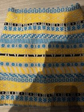 Zara Aztec Blue Yellow Skirt