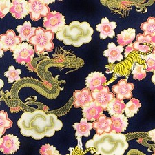 Tiger & dragon fabric
