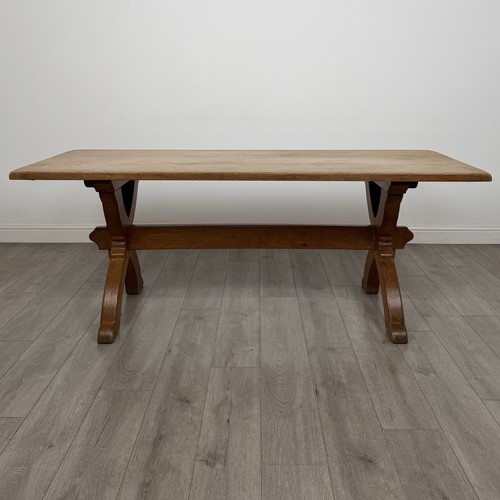Antique large oak refectory - oak,