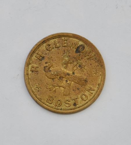 Threehalfpence pub token - threehalfpence, for