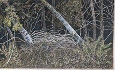 Billy Childish "Night Forest" Hand Signed Giclée Print #13/200 L-13 Gallery 2019