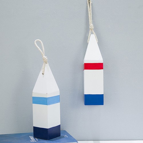 2pcs mediterranean wooden buoy - 2pcs,