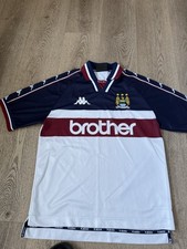 Manchester City 1997-98 Kappa Away Shirt Size Small