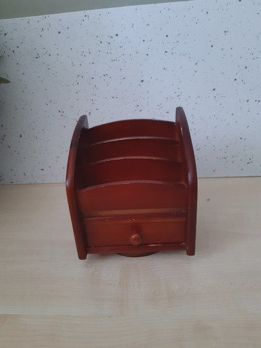 Wooden letter receipt holder - wooden,