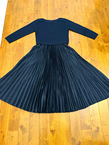 Hobbs london navy - pleated, midi