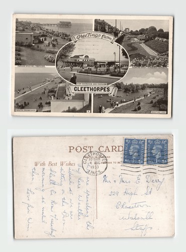 Postcard greetings from - -,