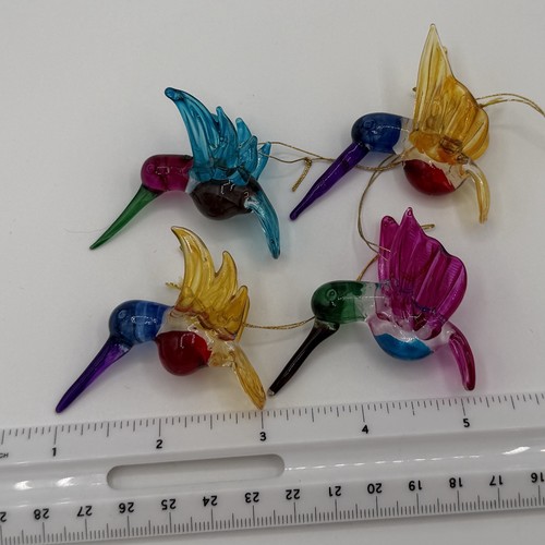 Hand blown glass hummingbird - blown,