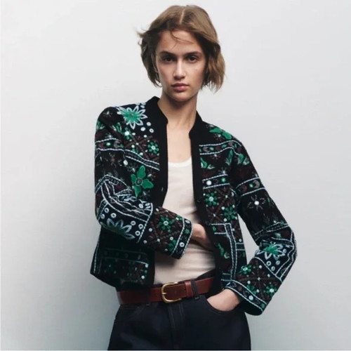 Zara embroidered blouse - zara,