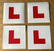 Halfords Fully Magnetic L-Plates x4