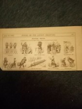 Kvc10 Ephemera 1883 original punch cartoon musical notes Royal college 