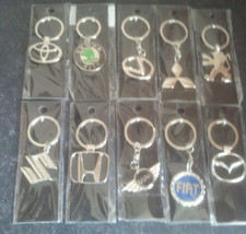 CHROME CAR LOGO KEY RINGS