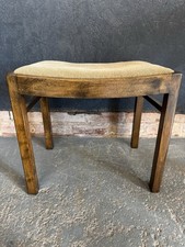 Vintage Upholstered Stool, Dressing Table Or Piano Stool.