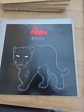THE STRANGLERS - Feline vinyl LP Embossed sleeve 1982 Epic records lyric sheet