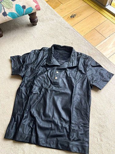 Real leather black unisex - real,