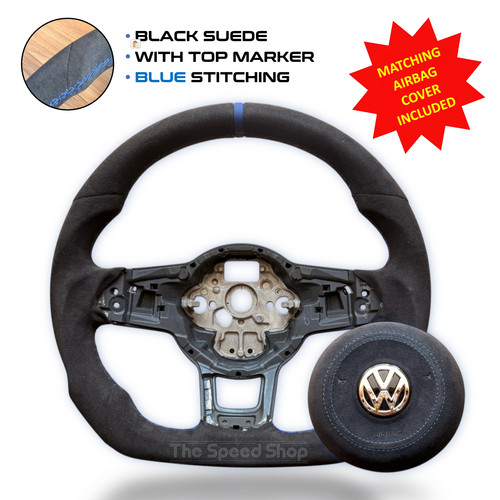 Suede steering wheel - for, vw