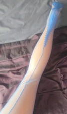 Gio Tantalizing Topaz Limited Edition Fully Fashioned New Orleans Stockings Worn