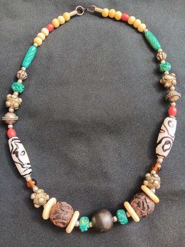 Vintage tibetan dzi bead - vintage,