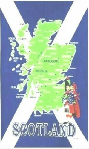 Scottish tea towel - scottish,