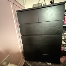 IKEA Malm 6-Drawer White Unit