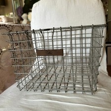 Vintage Wire Locker Basket -56