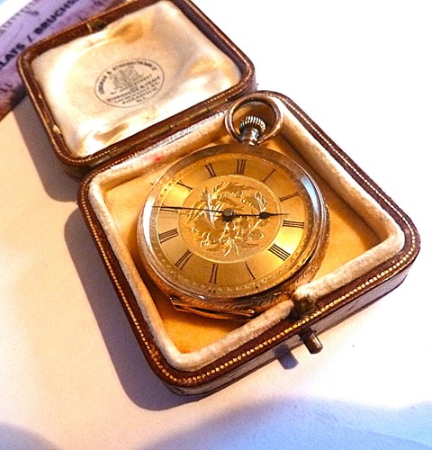 Pocket watch 14k solid gold - pocket,