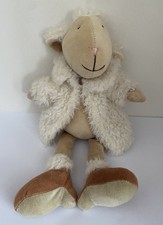 Lamb Sheep In Fur Coat & Boots High Heels Soft Toy Plush 14”