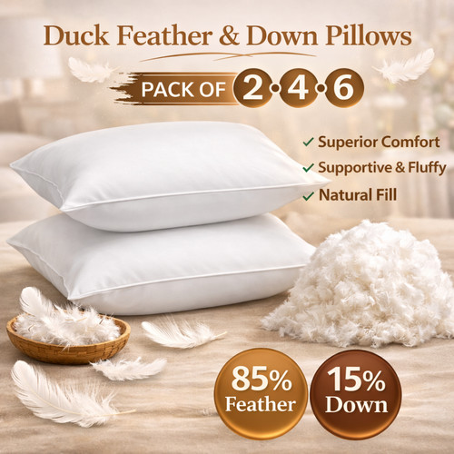 Duck feather down pillows - down,