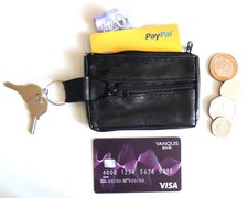 Leather Coin Key Wallet Purse