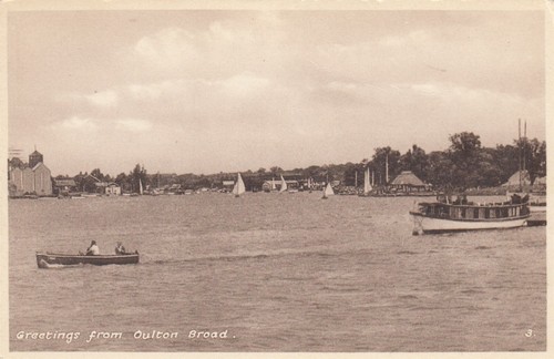 Postcard oulton broad - -,
