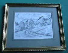Bill Lawrence Pencil Print Newlands Fells From Old Bridleway Lake District F&G
