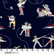 Fat Quarter Out to Sea Pirates