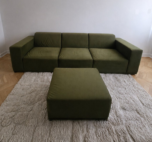 Dunelm green modern sofa - dunelm,