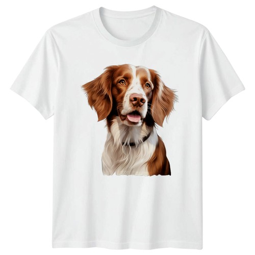 Brittany spaniel dog art - brittany,
