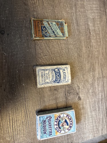 Vintage cigarette packets - cigarette,
