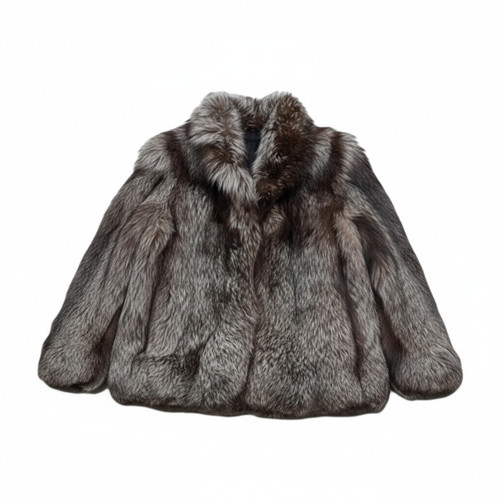 Silver fox real - silver, coat