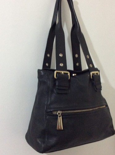Coccinelle black leather bag - black,