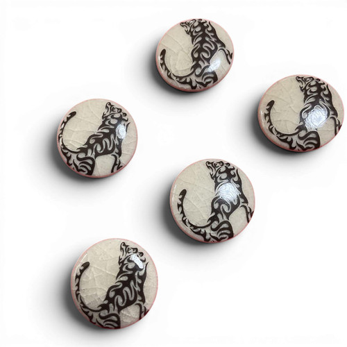 Satsuma buttons 20mm - satsuma, tribal