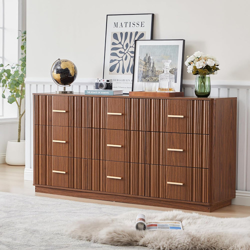 Fluted dresser for bedroom - fluted,