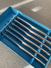 6 VINERS CHELSEA Six Dessert Knives, Salad 19.5cm Original Box Vintage