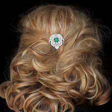 Hair Comb Art Deco Silver