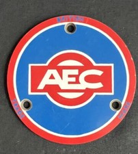 AEC BUS TRUCK LORRY MELAMINE VINTAGE WHEEL CENTRE HUB COVER PLATE BADGE EMBLEM