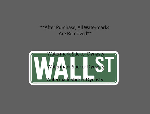 Wall street sticker waterproof - wall,