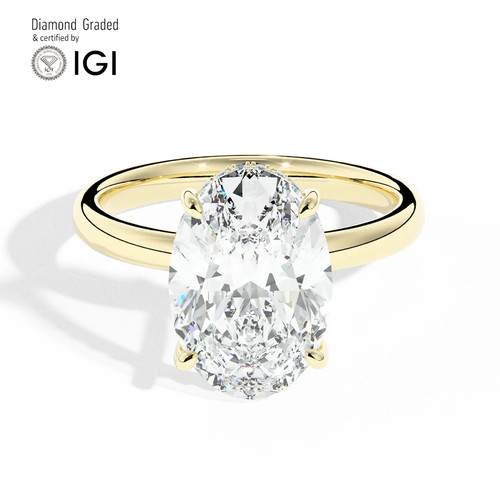 Oval diamond engagement ring - engagement,
