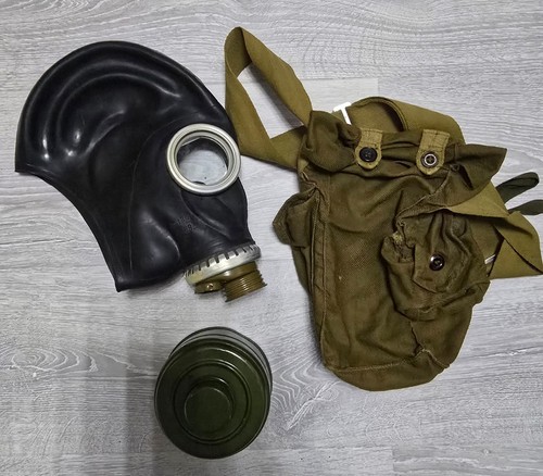 Rubber gas mask respirator - gas,