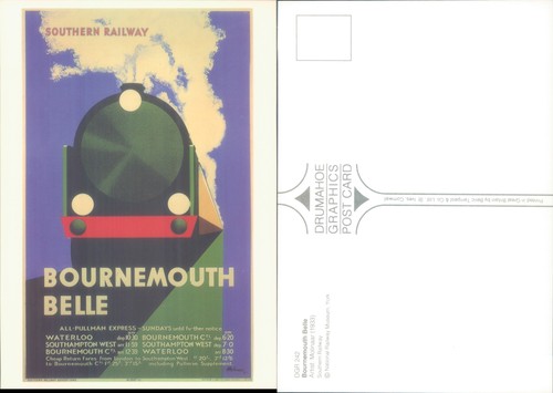 Bournemouth belle train poster - belle,