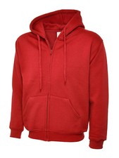Mens Zip Up Hoodie Plain