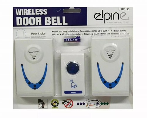 New 2pc wireless door chime - wireless,