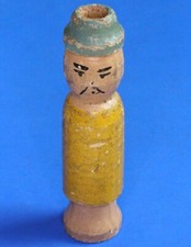 ONE Vintage Novelty carved wooden whistle /duck call figurine, 6cm** [29951]